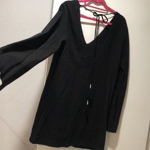 Black free people dress with low back